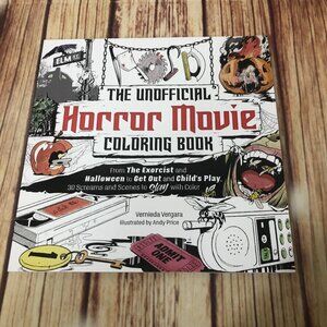 *The Unofficial Horror Movie Coloring Book Vernieda Vergara Paperback Halloween